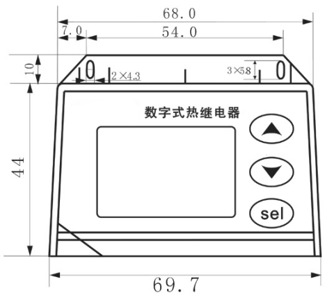 SJD813智能數(shù)字式熱繼電器外形尺寸